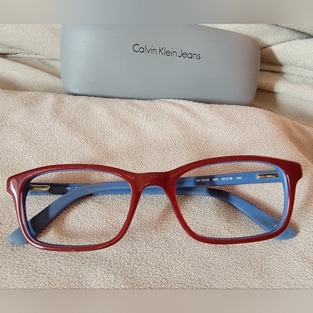 Calvin Klein Eyeglass Frames CK18516 in Red